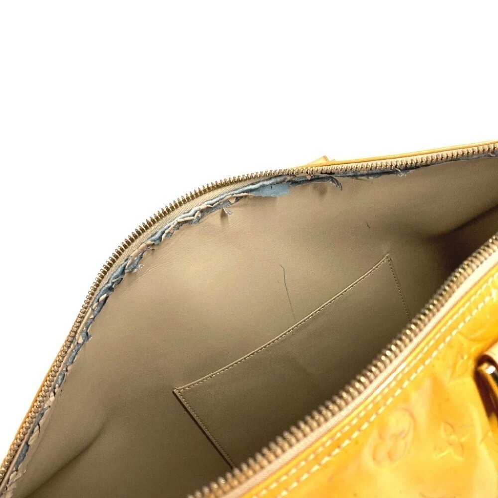 LOUIS VUITTON M91000 MonogramVernis Mercer Bags Travel Bag Duffle Bag Beige - Picture 16 of 16